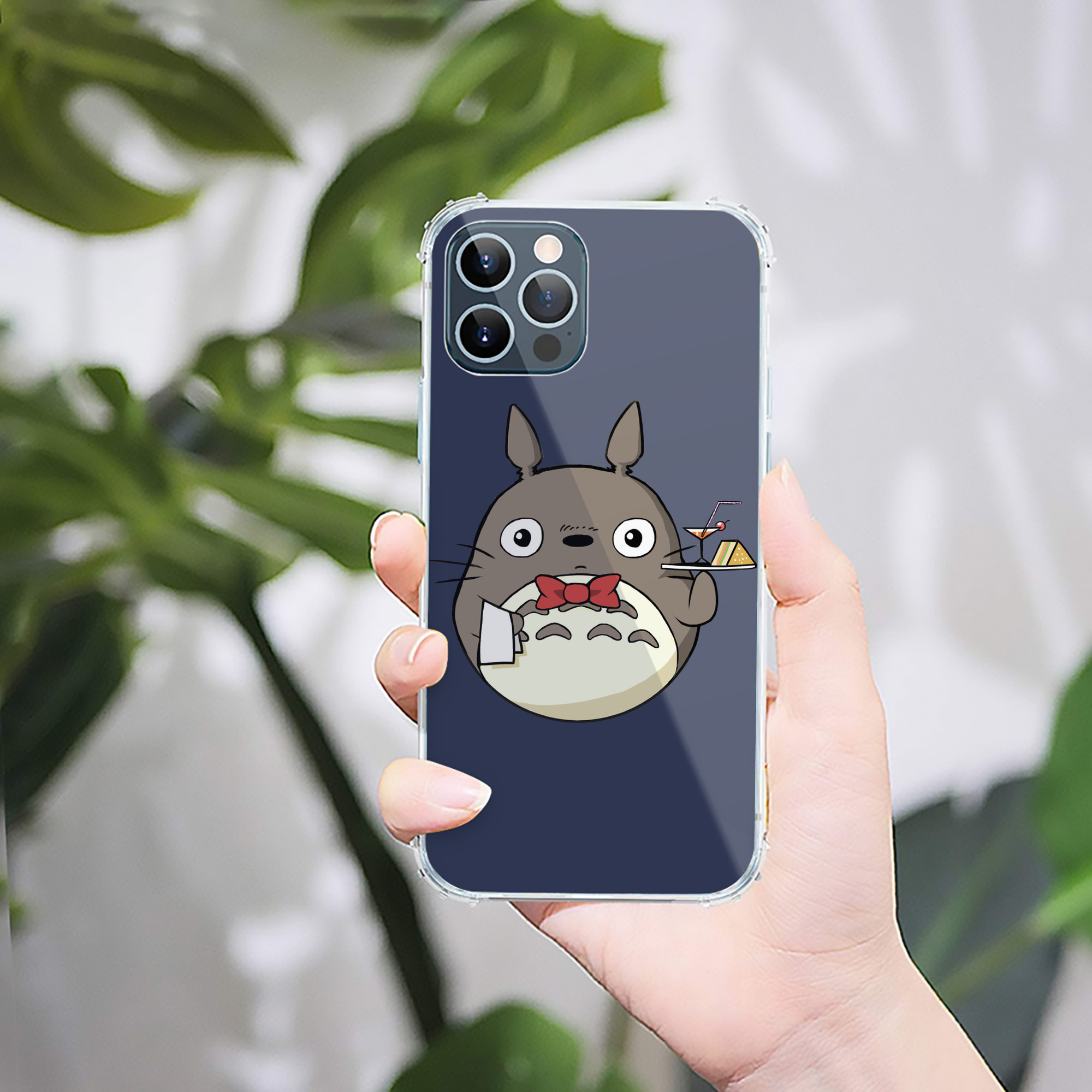 （画像用） となりのトトロ 草壁メイ 草壁サツキ My Neighbor Totoro Satsuki Kusakabe Mei Kusakabe 【iPhone 12シリーズ対応】透明スマホケース（クリアソフトケース）